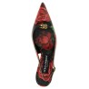 Rose print slingbacks