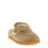 Suede sabots