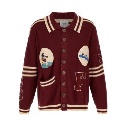 'Fin Varsity' Collared Cardigan