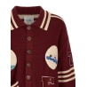 'Fin Varsity' Collared Cardigan