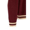 'Fin Varsity' Collared Cardigan