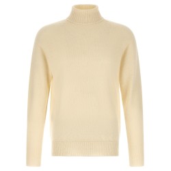 High neck sweater with slits