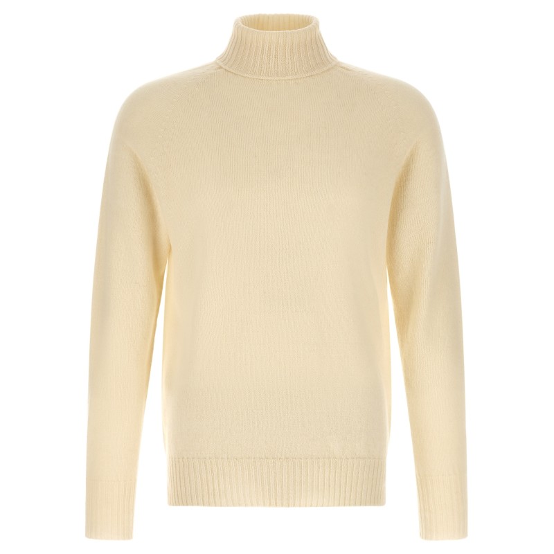 High neck sweater with slits