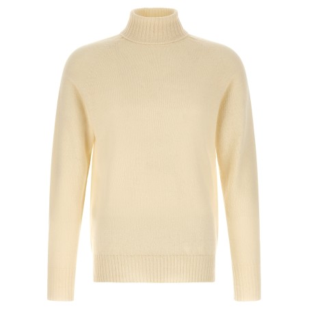 High neck sweater with slits