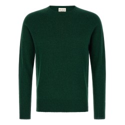Crew-Neck Sweater with Slits