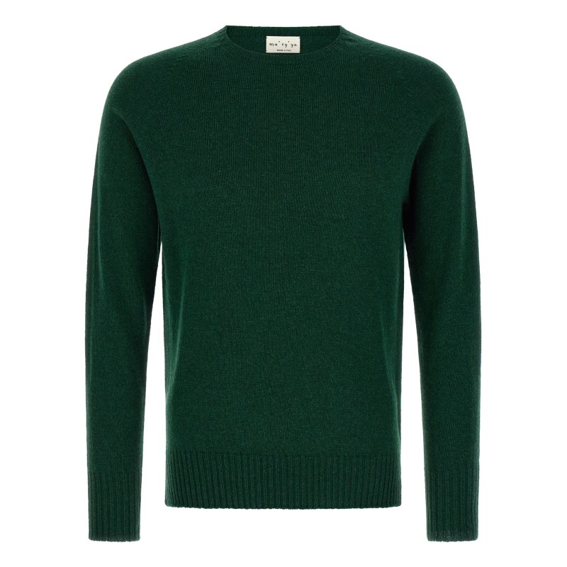 Crew-Neck Sweater with Slits