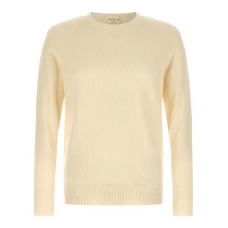 Crew-Neck Sweater with Slits