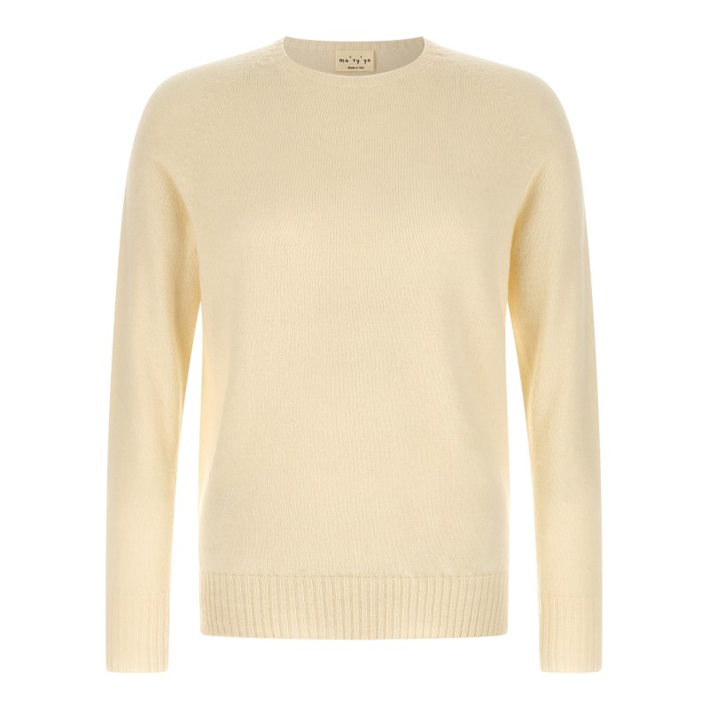Crew-Neck Sweater with Slits