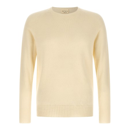 Crew-Neck Sweater with Slits