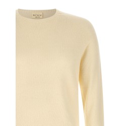 Crew-Neck Sweater with Slits