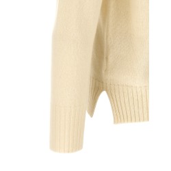 Crew-Neck Sweater with Slits