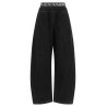 Denim pants with elastic