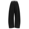 Denim pants with elastic