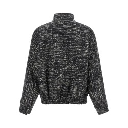 'Lee' bouclé wool bomber jacket