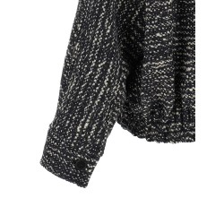 'Lee' bouclé wool bomber jacket