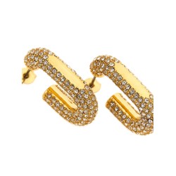 Earrings with crystals