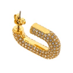 Earrings with crystals