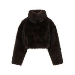 Eco-fur short jacket