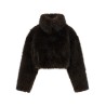 Eco-fur short jacket