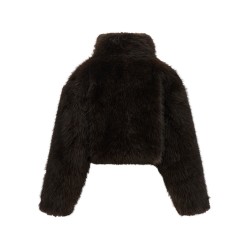 Eco-fur short jacket