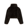 Eco-fur short jacket