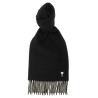 'Quota' scarf with ADC embroidery and fringes