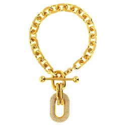 Necklace with crystal pendant
