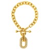 Necklace with crystal pendant