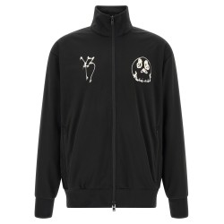 'Track Top GFX NYLN ' printed zip sweatshirt