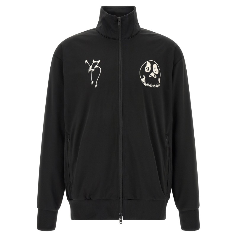 'Track Top GFX NYLN ' printed zip sweatshirt