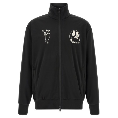 'Track Top GFX NYLN ' printed zip sweatshirt