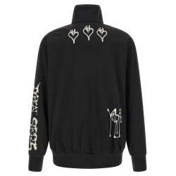'Track Top GFX NYLN ' printed zip sweatshirt