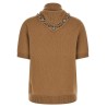 Jewel scarf sweater