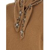 Jewel scarf sweater