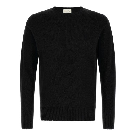 Crew-Neck Sweater with Slits