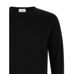 Crew-Neck Sweater with Slits