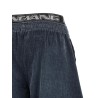 Denim pants with elastic waistband