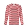 Striped T-Shirt With Heart Patch