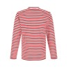 Striped T-Shirt With Heart Patch