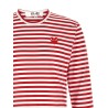 Striped T-Shirt With Heart Patch