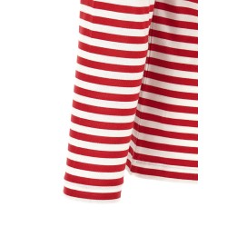 Striped T-Shirt With Heart Patch