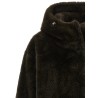 Eco-fur hooded jacket