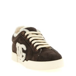 Shearling low.top sneakers