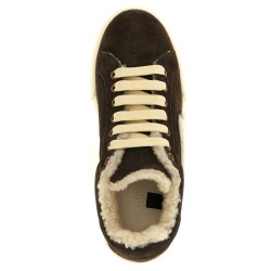 Shearling low.top sneakers