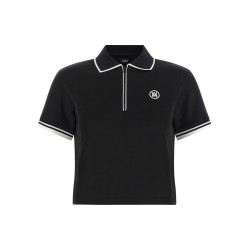 Zipped polo shirt