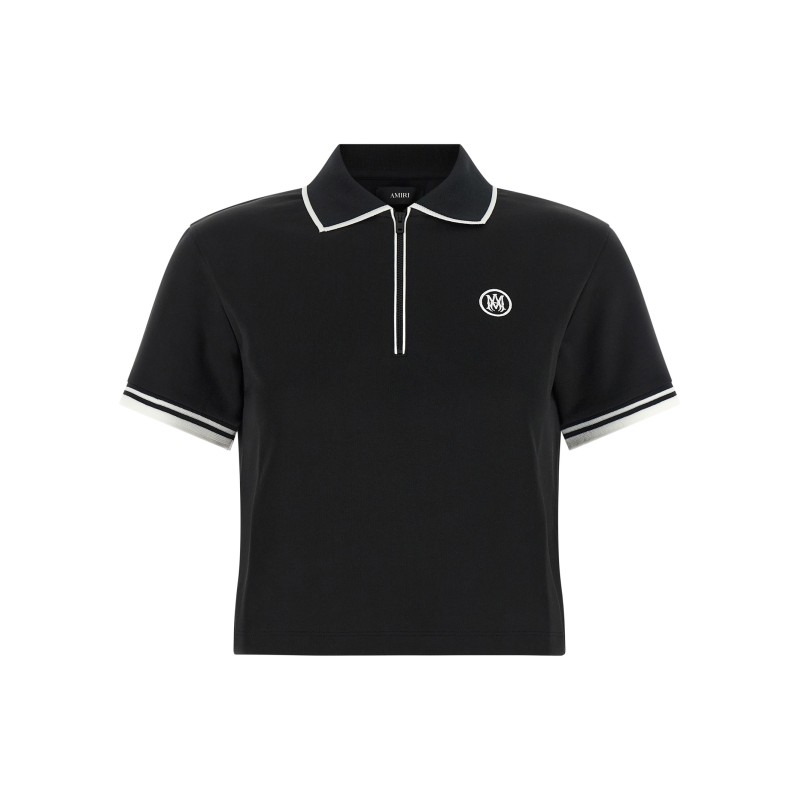 Zipped polo shirt