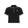 Zipped polo shirt