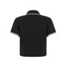 Zipped polo shirt