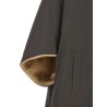 Reversible cape with hood