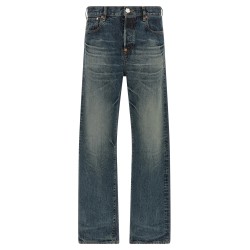 'Boke Flower' button jeans